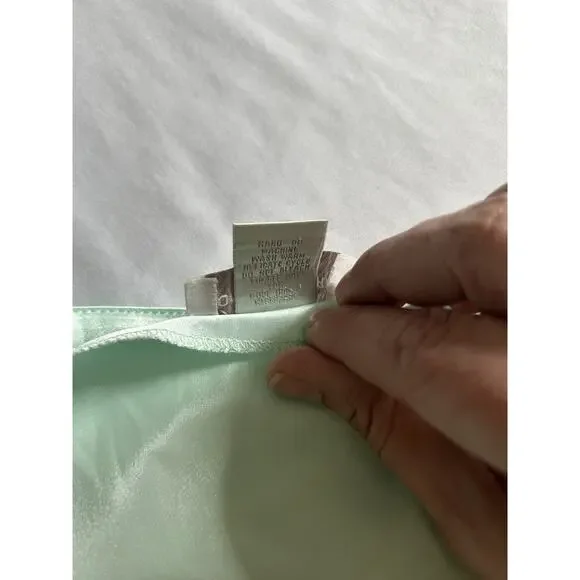 Vtg. Jones New York Slip Dress Womens Size Small Mint Green Romantic Comfort - Picture 5 of 9